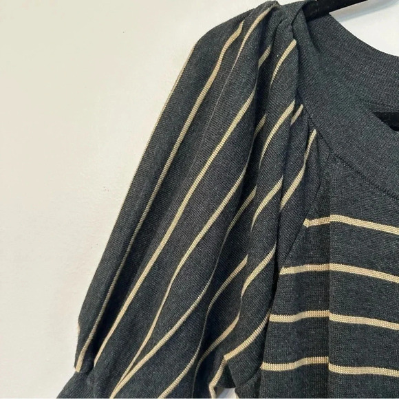 Dress Barn Women's Striped Short Puff Sleeve Dress w/ Front Pockets Sz 14/16 GUC - Picture 7 of 11